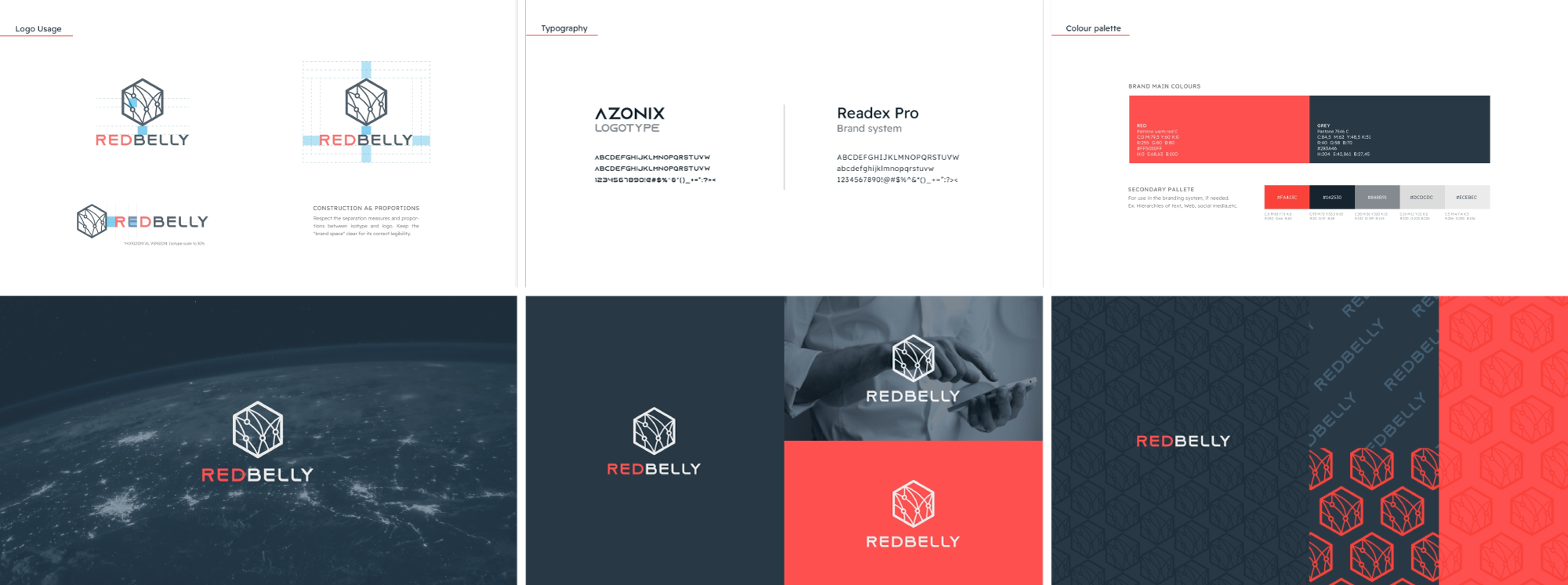 Pages from the Redbelly brand style guide