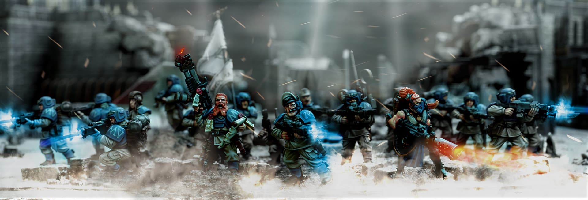 Imperial Guard Conscripts: Miniature Painted by Bryan Cook. © Games Workshop Limited 2007